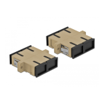 DeLOCK 86540 Optical Fiber Coupler LC Quad female to LC Quad female Multi-mode 2 pieces beige Fiche technique