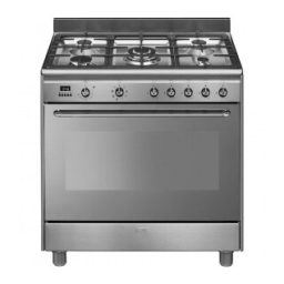 Smeg CG90X9 Cuisinière mixte Manuel du propriétaire | Fixfr