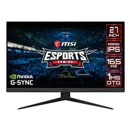 MSI MS-3CA8 Optix MAG274QRX Manuel du propriétaire | Fixfr