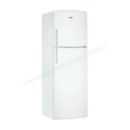 Whirlpool WTE3113 W Fridge/freezer combination Manuel utilisateur | Fixfr