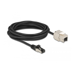 DeLOCK 87005 Network Extension Cable S/FTP RJ45 plug to RJ45 jack Cat.6A 5 m black Fiche technique