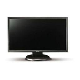 Acer V243PH Monitor Guide de démarrage rapide | Fixfr