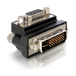 DeLOCK 65172 Adapter VGA female to DVI 24+5 pin male 90° right angled Fiche technique | Fixfr