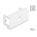 DeLOCK 81370 Easy 45 Module Plate Round cut-out M8, 45 x 22.5 mm 10 pieces white Fiche technique