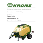 Krone BA VariPack V 165 XC (RP201-11) Mode d'emploi