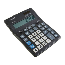 Citizen CDB1601-BK calculator Fiche technique | Fixfr