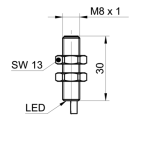 Baumer IFRM 08N3701/KS35L Inductive proximity switch Fiche technique