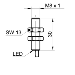 Baumer IFRM 08N3701/KS35L Inductive proximity switch Fiche technique | Fixfr