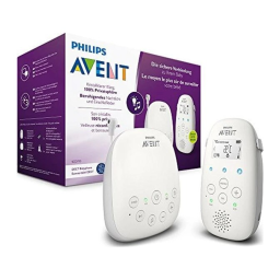 Avent SCD713/26 Avent Advanced Écoute-bébé audio DECT Manuel utilisateur | Fixfr