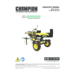 Champion Power Equipment 27-Ton Log Splitter Manuel utilisateur