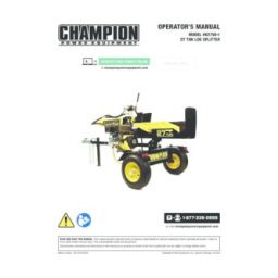 Champion Power Equipment 27-Ton Log Splitter Manuel utilisateur | Fixfr