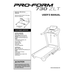 ProForm PETL79714 162014 Endurance S7 TREADMILL Manuel utilisateur | Fixfr