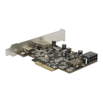 DeLOCK 89606 PCI Express x4 Card &gt; 1 x external USB Type-C&trade; female Fiche technique