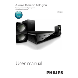 Philips HTB3260/12 Home Cinéma Blu-ray 3D 2 enceintes Manuel utilisateur | Fixfr