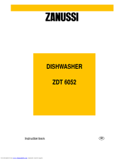 Zanussi ZDT6052 Manuel utilisateur | Fixfr