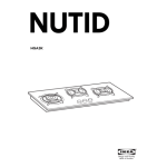 NUTID HGA3K Table de Cuisson &agrave; Gaz IKEA | Chat IA &amp; PDF