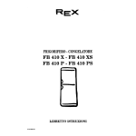 REX FB410X Manuel utilisateur