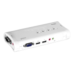 Trendnet TK-409K 4-Port USB KVM Switch Kit Fiche technique