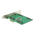 DeLOCK 89479 PCI Express Card &gt; 2 x internal mSATA Fiche technique