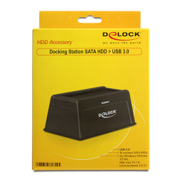 DeLOCK 61854 Docking Station SATA HDD > USB 3.0 Fiche technique | Fixfr