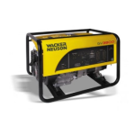 Wacker Neuson GV3800A Portable Generator Manuel utilisateur