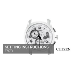 CITIZEN WATCH E87 Manuel utilisateur