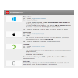 Novell Messenger 3.0 Manuel utilisateur | Fixfr