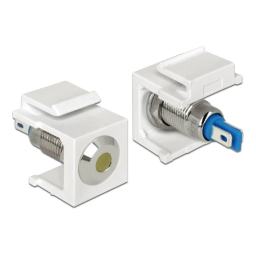 DeLOCK 86447 Keystone LED red 6 V, white Fiche technique | Fixfr