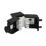 DeLOCK 86397 Keystone Module RJ45 jack &gt; LSA Cat.6A UTP black dust cover Fiche technique