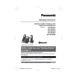Panasonic KXHNH100EX2 Operating instrustions | Fixfr