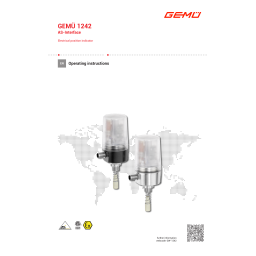 Gemu 1242 Electrical position indicator Fiche technique | Fixfr