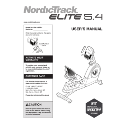 NordicTrack NTEVEX78612 1568891 GX 3.4 BIKE Manuel utilisateur | Fixfr