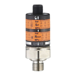 IFM PK6732 Pressure switch Mode d'emploi | Fixfr