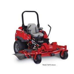 Z Master Professional 7500-D Series Riding Mower, With 72in TURBO FORCE Side Discharge Mower