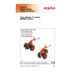 Agria 2500 Hydro Two-Wheel Tractor Manuel utilisateur