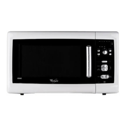 Whirlpool VT 255/WH Microwave Manuel utilisateur | Fixfr