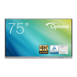 Optoma 5751RK Creative Touch 5 Series 75&quot; premium interactive flat panel display Manuel utilisateur