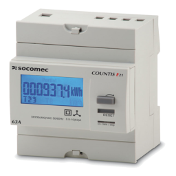 Socomec COUNTIS E1x Operating instrustions | Fixfr