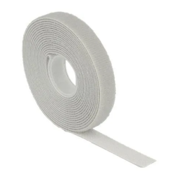 DeLOCK 18275 Velcro tape on roll L 3 m x W 13 mm grey Fiche technique | Fixfr