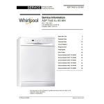 Whirlpool ADP 7442 A+ 6S WH Dishwasher Manuel utilisateur