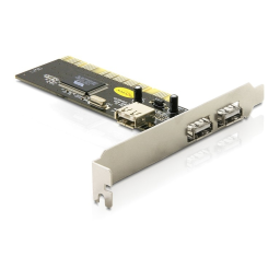 DeLOCK 89040 USB2.0 PCI card, 2+1 port Fiche technique | Fixfr