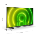 Philips 50PUS7406/12 LED T&eacute;l&eacute;viseur Android 4K UHD LED Manuel utilisateur