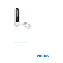 Philips SA2210/02 Baladeur audio à mémoire flash Manuel utilisateur | Fixfr