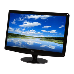 Acer D241H Monitor Manuel utilisateur | Fixfr