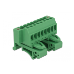 DeLOCK 65940 Terminal block set for DIN rail 8 pin Fiche technique