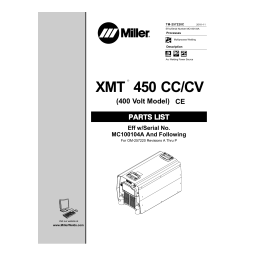 Miller XMT 450 MPA (400 VOLT MODEL) CE Manuel utilisateur | Fixfr