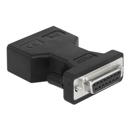 DeLOCK 66806 D-Sub 15 pin female to 2 x RJ45 female AUI (Attachment Unit Interface) Adapter Fiche technique | Fixfr
