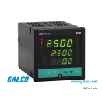 gefran 2500 PID Controller Pressure and Force, 1/4 DIN Mode d'emploi