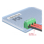 DeLOCK 65997 Terminal block for PCB soldering version 3 pin 5.00 mm pitch vertical 10 pieces Fiche technique