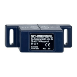 schmersal EX-BN 20-11RZ-3G/D EX-Magnetic reed switch Mode d'emploi | Fixfr